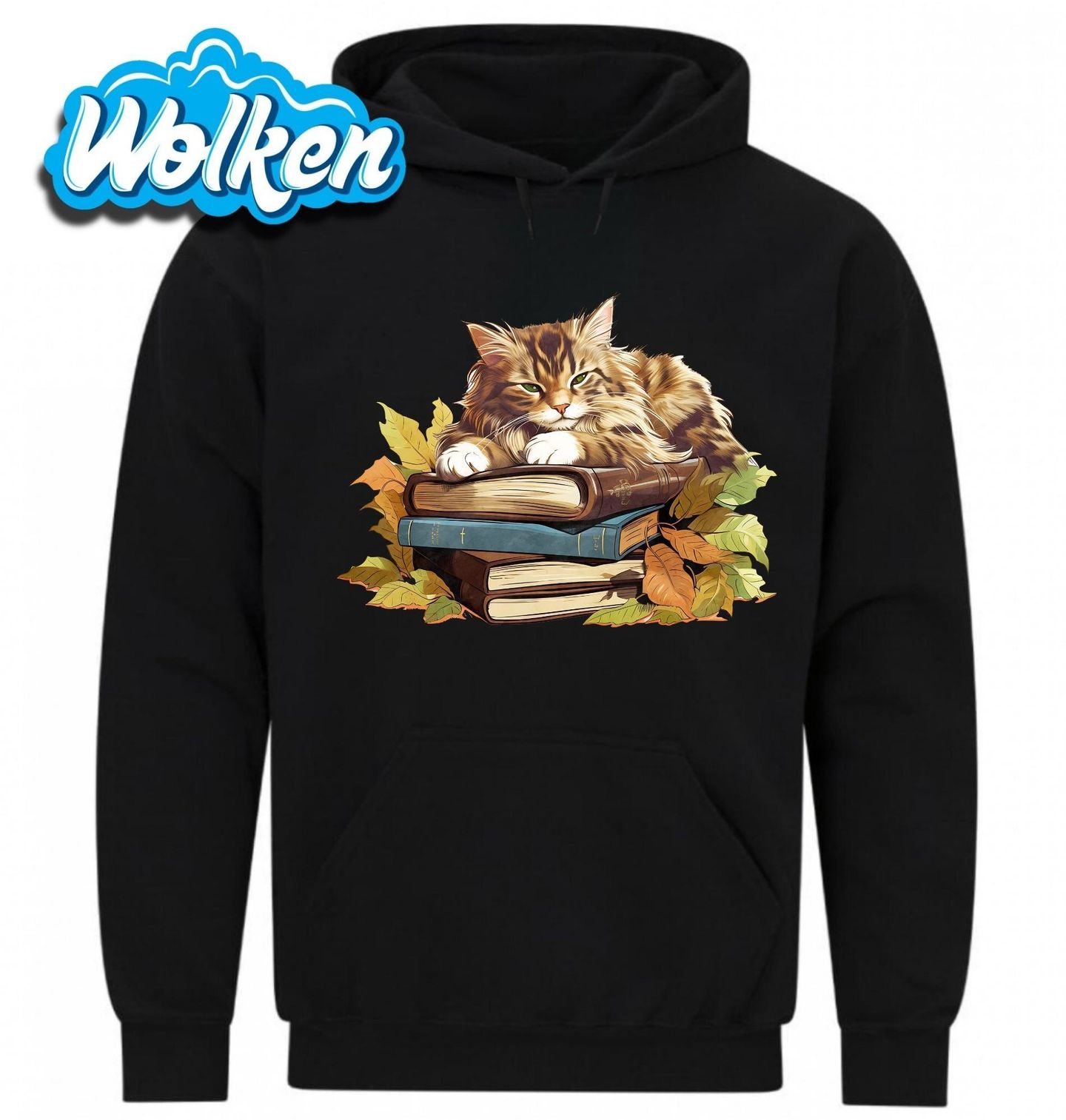 Mikina Mainská mývalí Kočka na Knihách.jpg