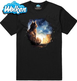 Pánské tričko Toulavá Kočka při Svitu Hvězd.jpg