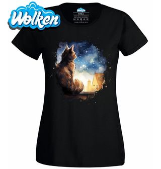 Dámské tričko Toulavá Kočka při Svitu Hvězd.jpg