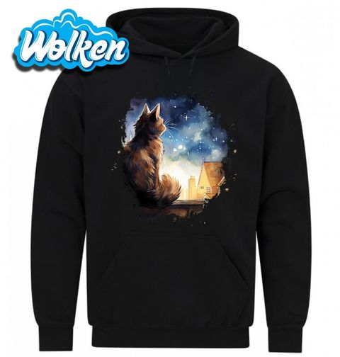 Obrázek produktu Pánská mikina Toulavá Kočka při Svitu Hvězd