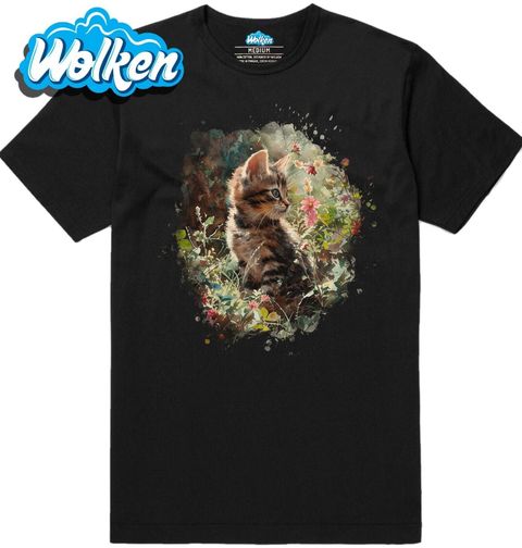 Obrázek produktu Pánské tričko Mourovaté Kotě v Květinové Zahradě