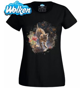 Dámské tričko Kotě v Jarní Zahradě Květin.jpg