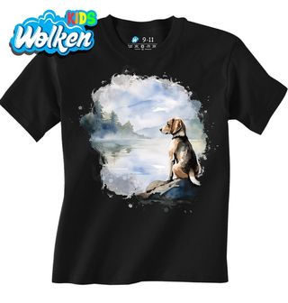 Dětské tričko Bígl u Horského Jezera.jpg