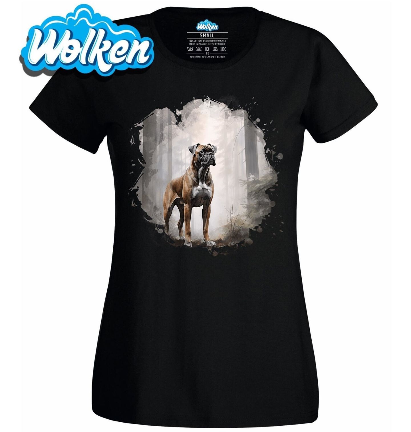 Dámské tričko Boxer v Lesní Mlze.jpg