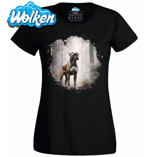 Obrázek produktu Dámské tričko Německý Boxer v Lesní Mlze