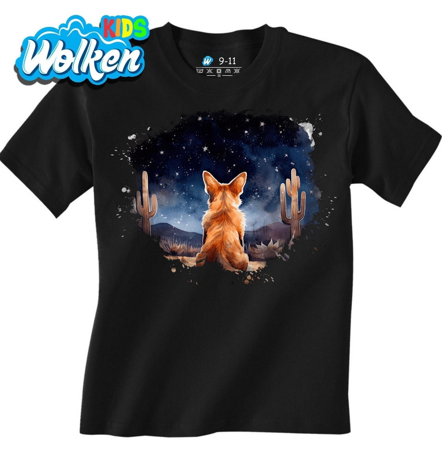 Dětské tričko Corgi Pembroke v Noční Poušti.jpg