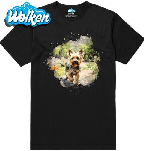 Obrázek produktu Pánské tričko Jorkšírský teriér ve Městě