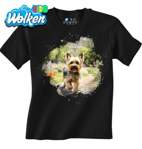 Obrázek produktu Dětské tričko Jorkšírský teriér ve Městě