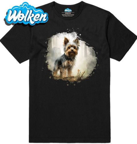 Obrázek produktu Pánské tričko Dobrodružství s Jorkšírským teriérem