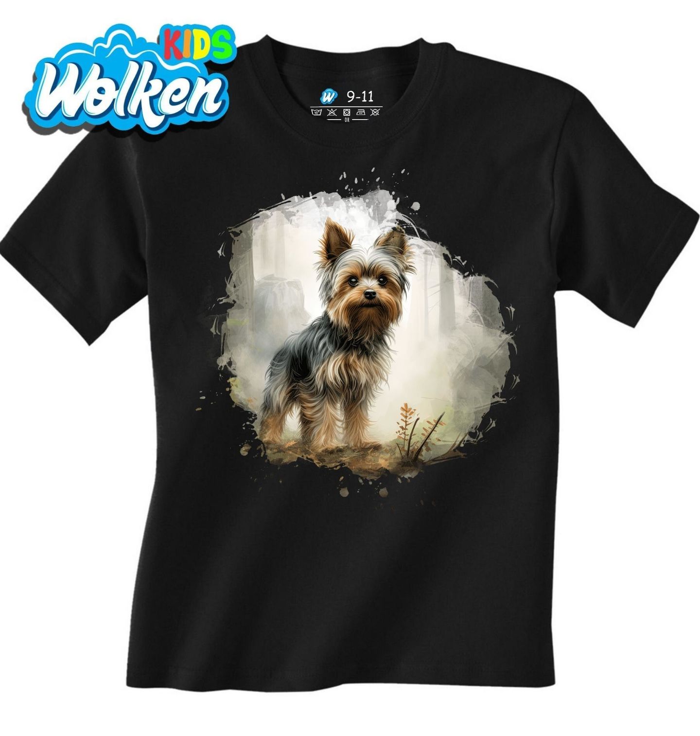 Dětské tričko Dobrodružství s Jorkšírským teriérem.jpg