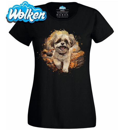 Obrázek produktu Dámské tričko Usměvavý Shih-tzu v Lese