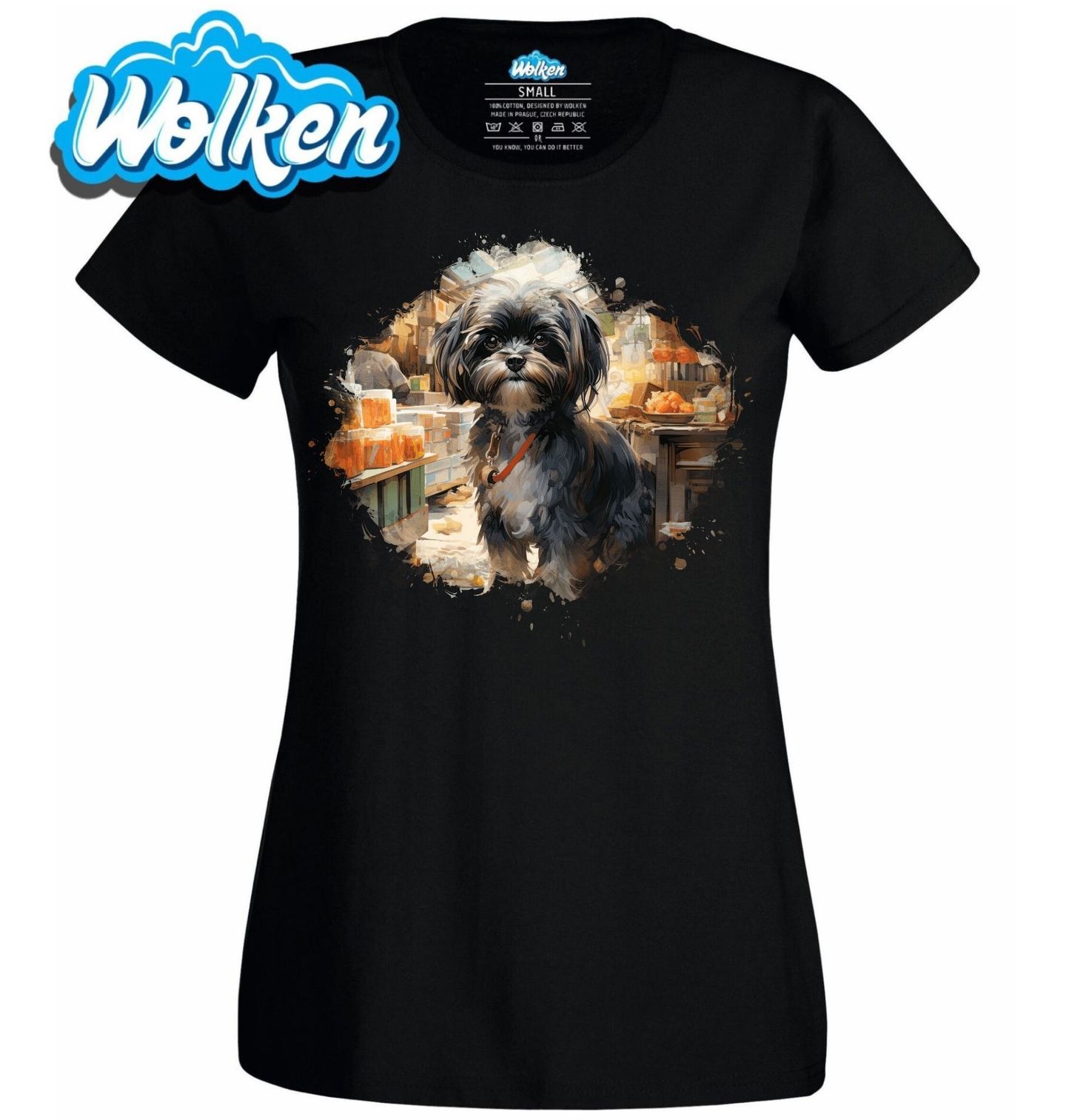 Dámské tričko Městský Shih-tzu.jpg