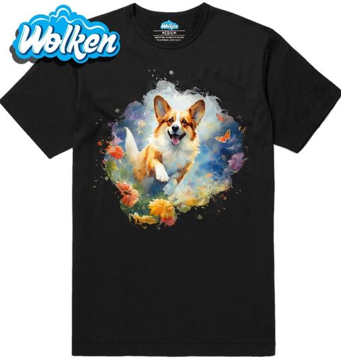 Obrázek produktu Pánské tričko Bláznivý Corgi v Běhu