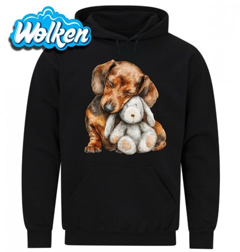 Obrázek produktu Pánská mikina Roztomilý Jezevčík s Plyšákem