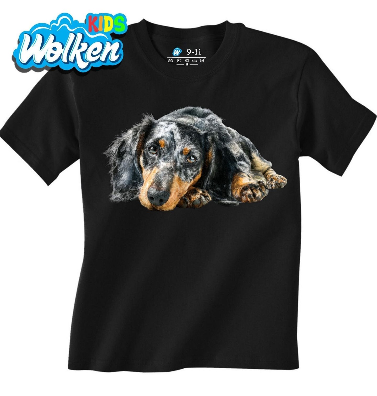 Dětské tričko Černý Jezevčík Krátkosrstý.jpg