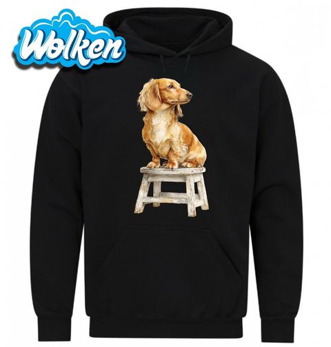 Obrázek produktu Pánská mikina Pózující Jezevčík na Stoličce