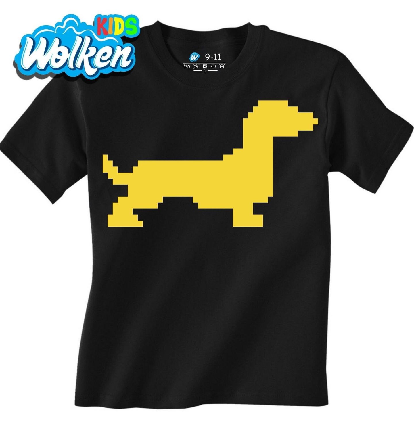 Dětské tričko Pixelový Jezevčík 80s.jpg