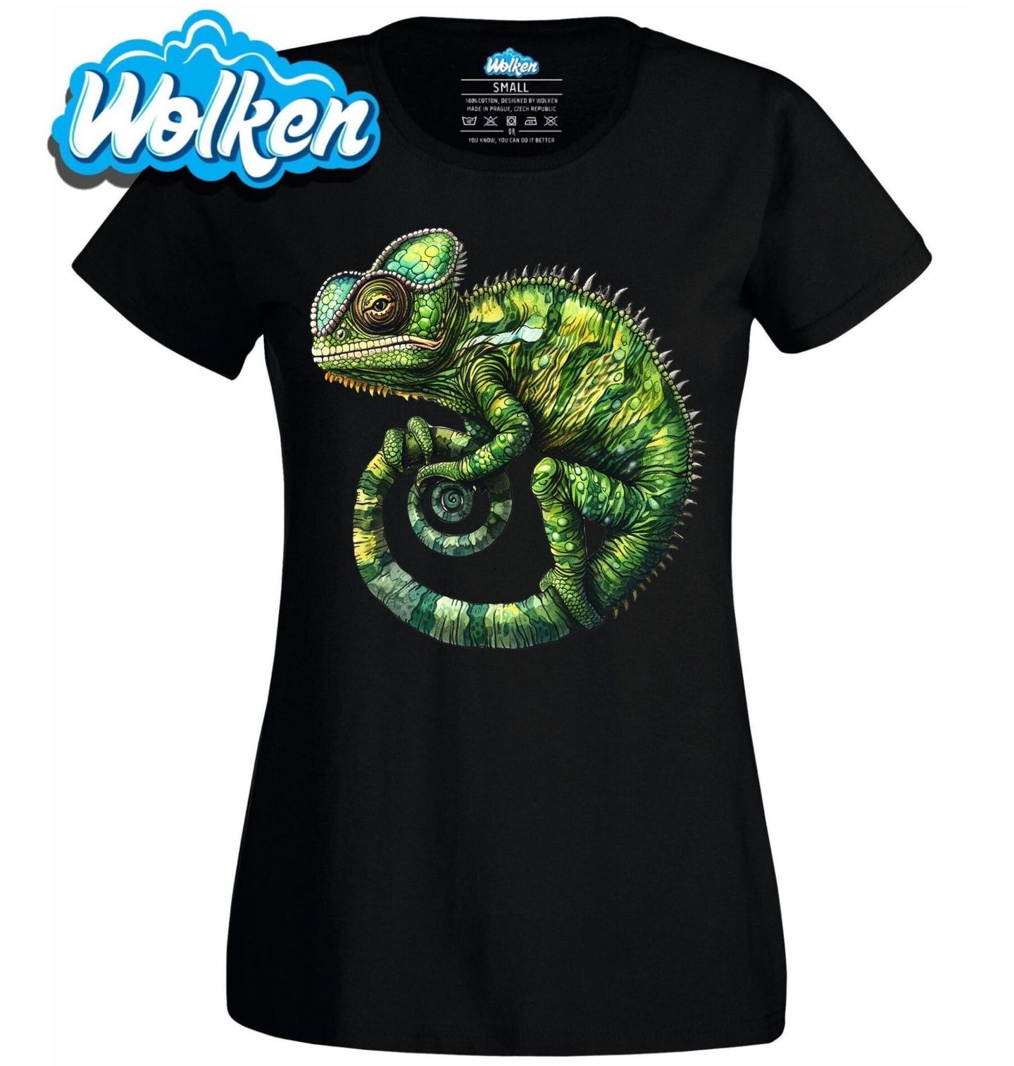 Dámské tričko Zelený Chameleon.jpg