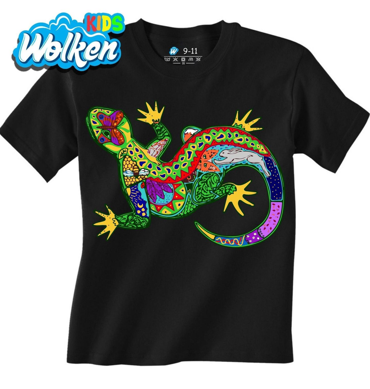 Dětské tričko Barevná Exotická Ještěrka.jpg