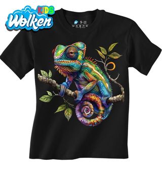 Dětské tričko Barevný Chameleon na Větvi.jpg