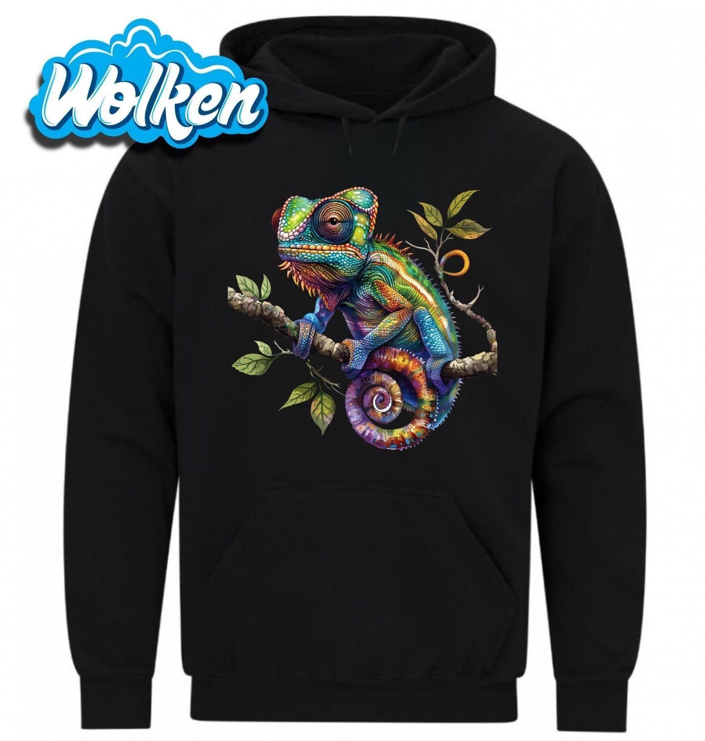 Mikina Barevný Chameleon na Větvi.jpg