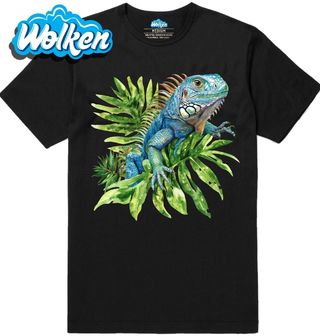 Pánské tričko Leguán mezi Tropickými Listy.jpg