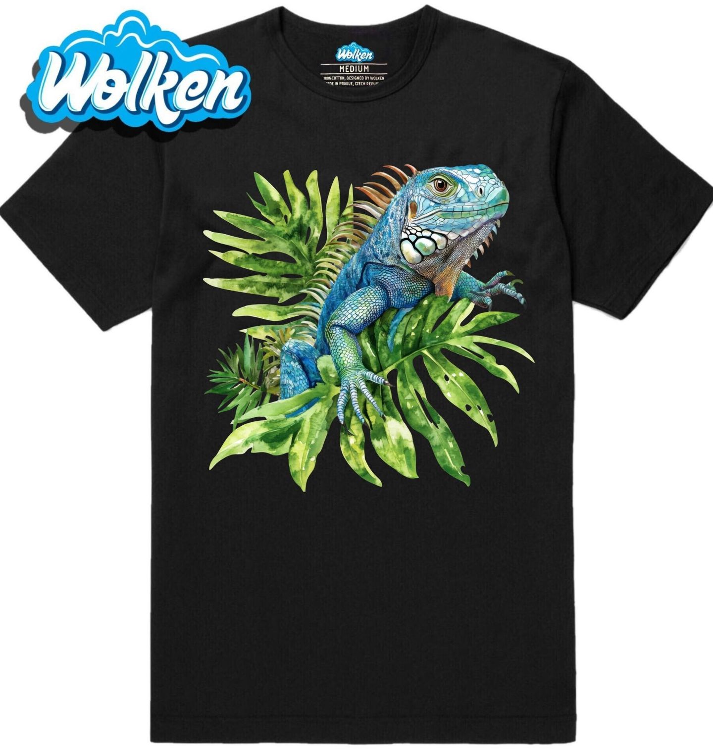 Pánské tričko Leguán mezi Tropickými Listy.jpg