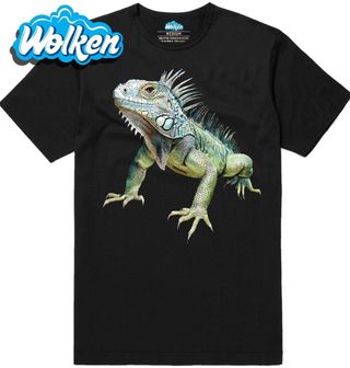 Pánské tričko Majestátní Leguán zelený.jpg