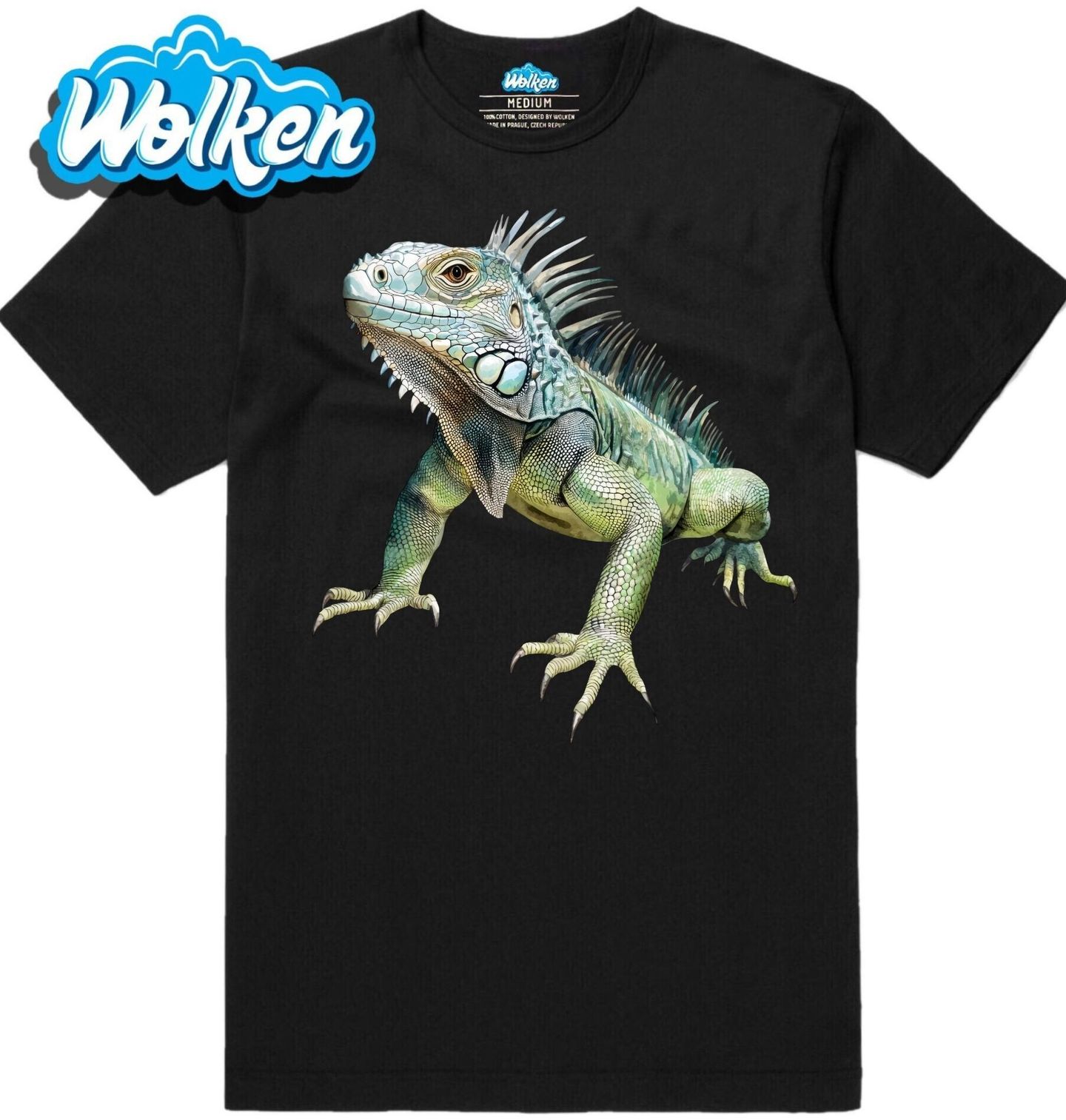 Pánské tričko Majestátní Leguán zelený.jpg