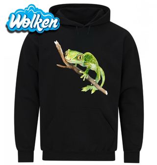 Mikina Novozélandský Zelený Gekon Naultinus.jpg