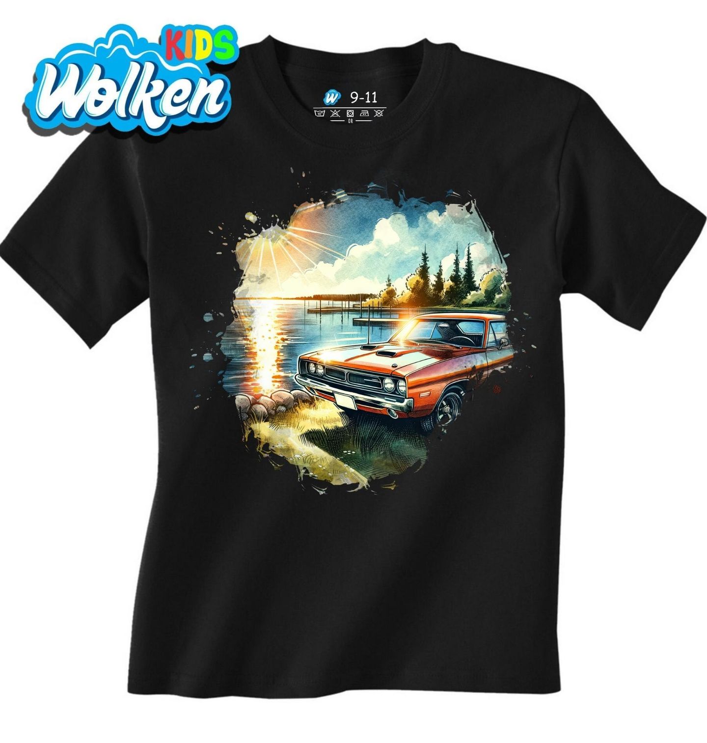 Dětské tričko Dodge Charger u Jezera.jpg