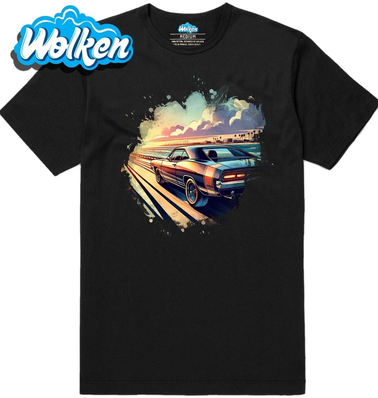 Pánské tričko Dodge Charger Projížďka u Pobřeží.jpg