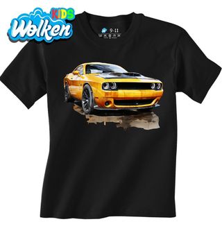 Dětské tričko Žlutý Dodge Challenger.jpg