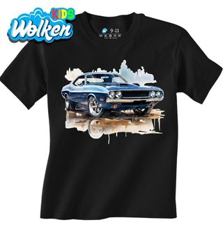 Dětské tričko Modrý Dodge Challenger.jpg