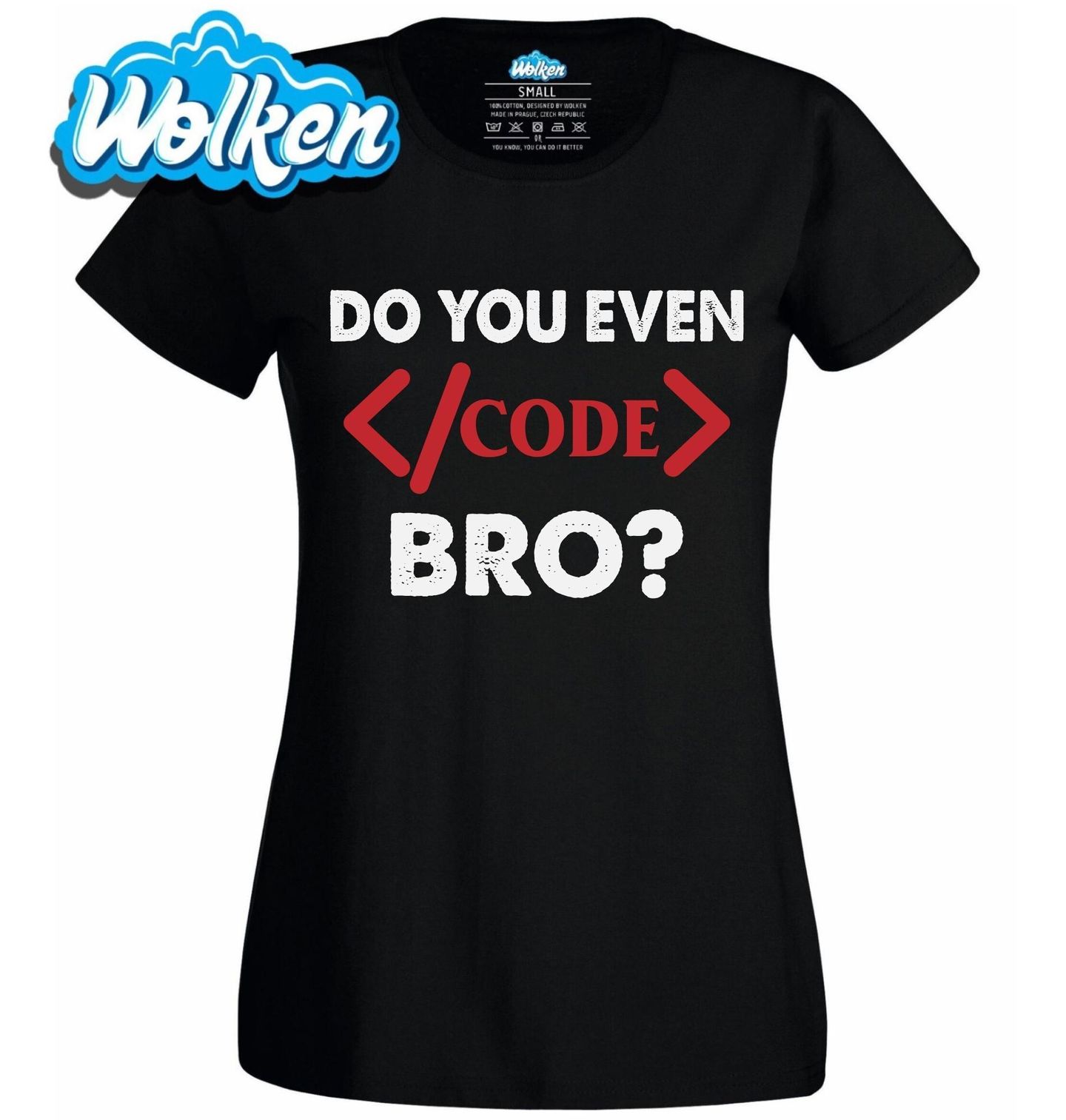 Dámské tričko Umíš vůbec kódovat_ Do You Even __Code_ Bro.jpg