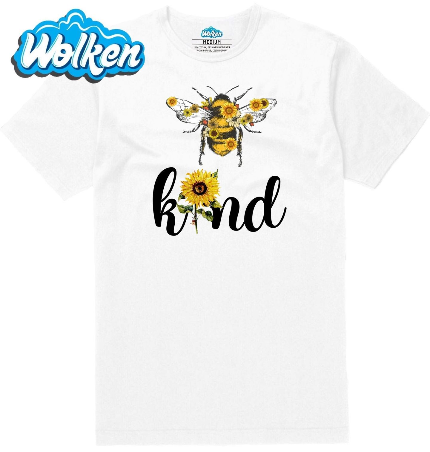 Pánské tričko  Včela mezi Slunečnicemi Bee Kind.jpg