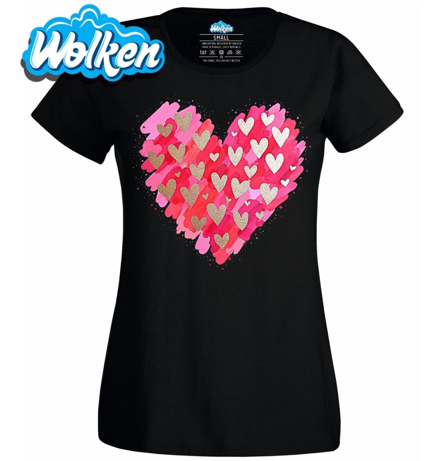 Dámské tričko Zlaté Srdce Lásky.jpg