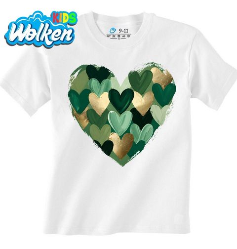 Obrázek produktu Dětské tričko Zelené Srdce Lásky