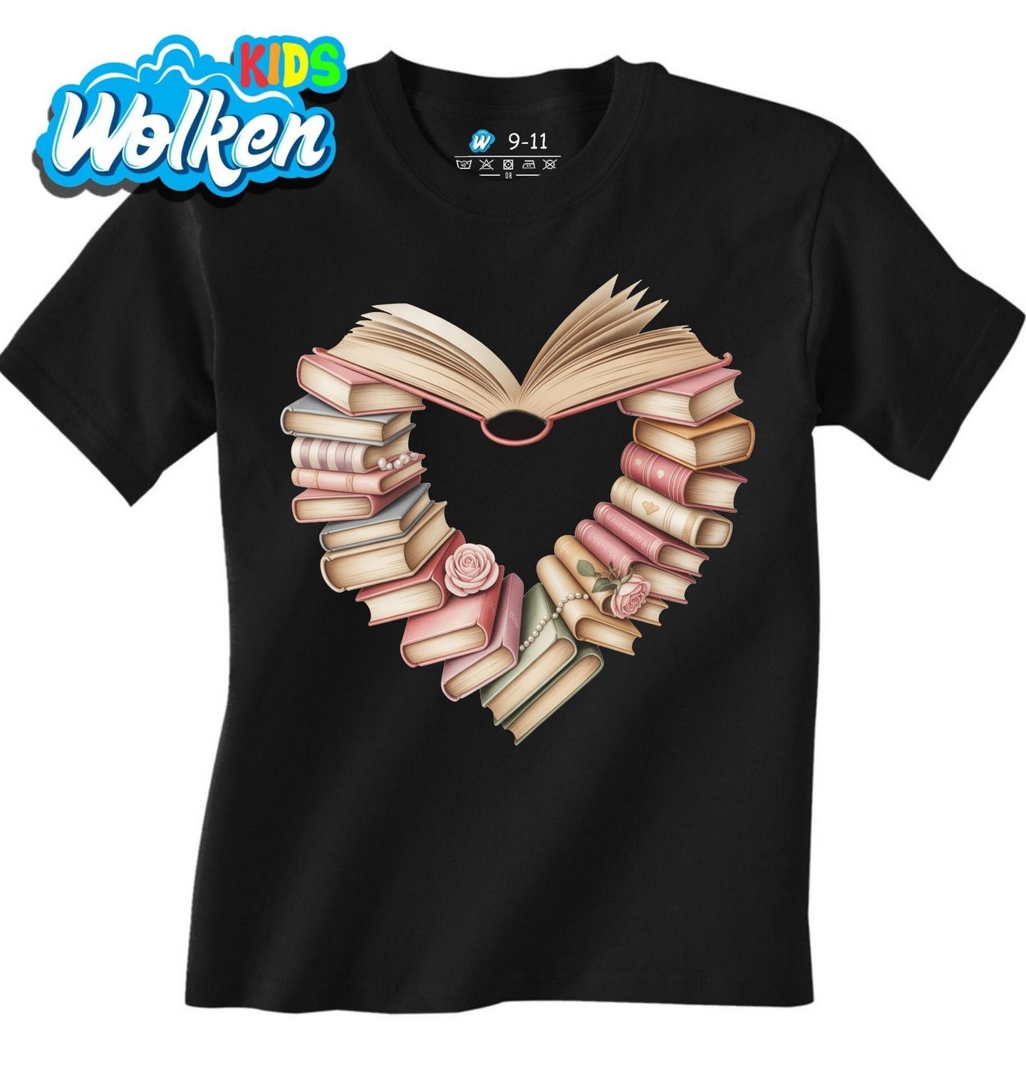 Dětské tričko Srdce z Knih.jpg