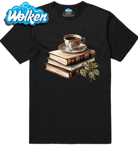Obrázek produktu Pánské tričko Knihy s Šálkem Kávy