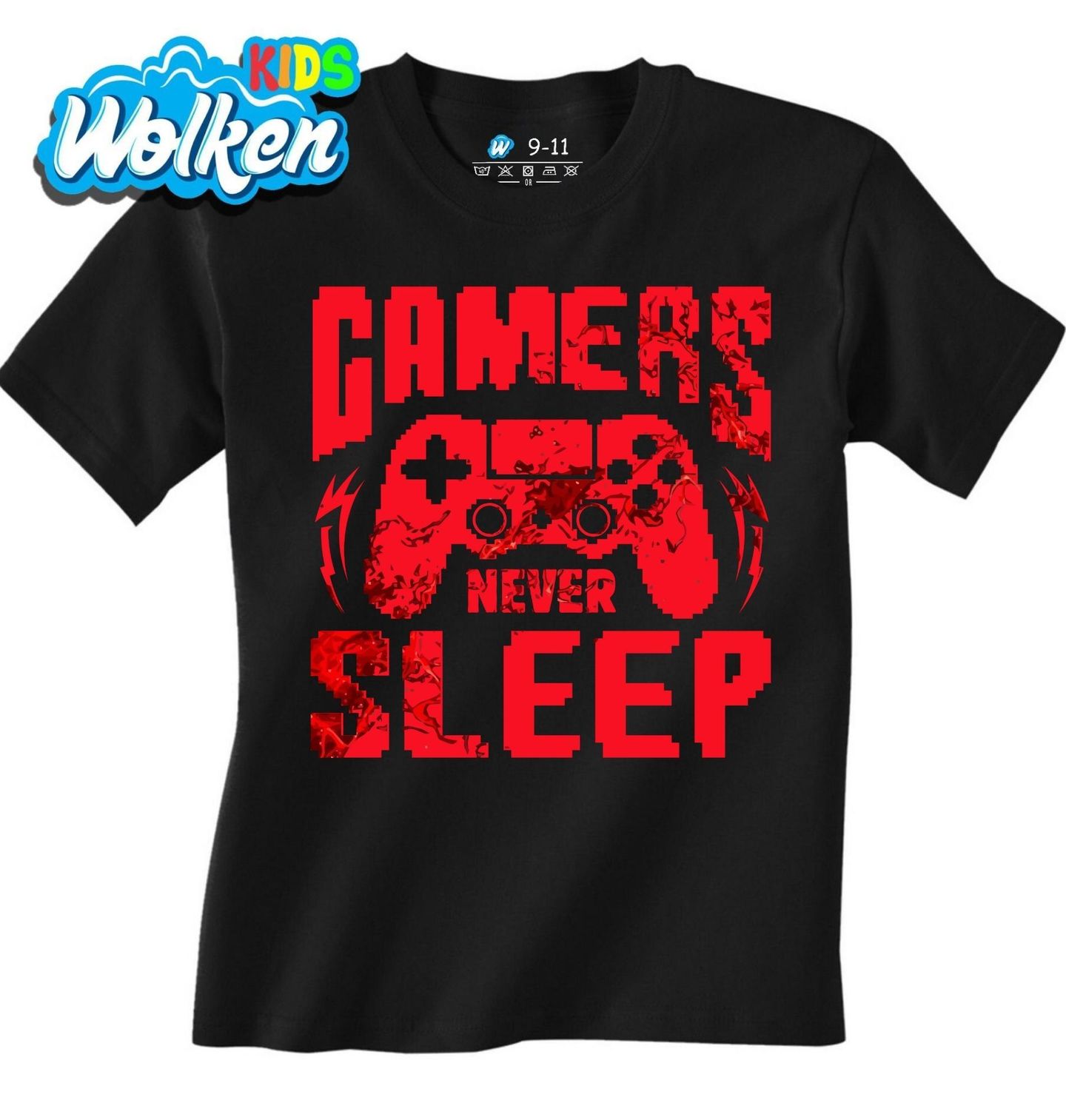 Dětské tričko Hráči nikdy nespí Gamers Never Sleep.jpg