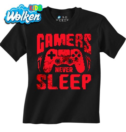 Obrázek produktu Dětské tričko Hráči nikdy nespí Gamers Never Sleep