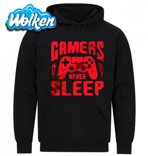Obrázek produktu Pánská mikina Hráči nikdy nespí Gamers Never Sleep