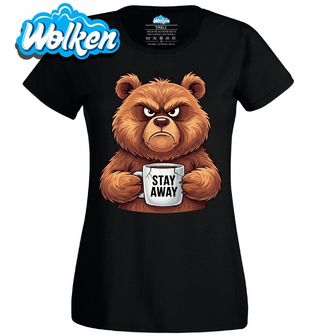 Dámské tričko Medvědí Introvert Stay Away.jpg