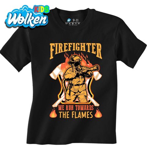 Obrázek produktu Dětské tričko Hasič Běžíme vstříc plamenům