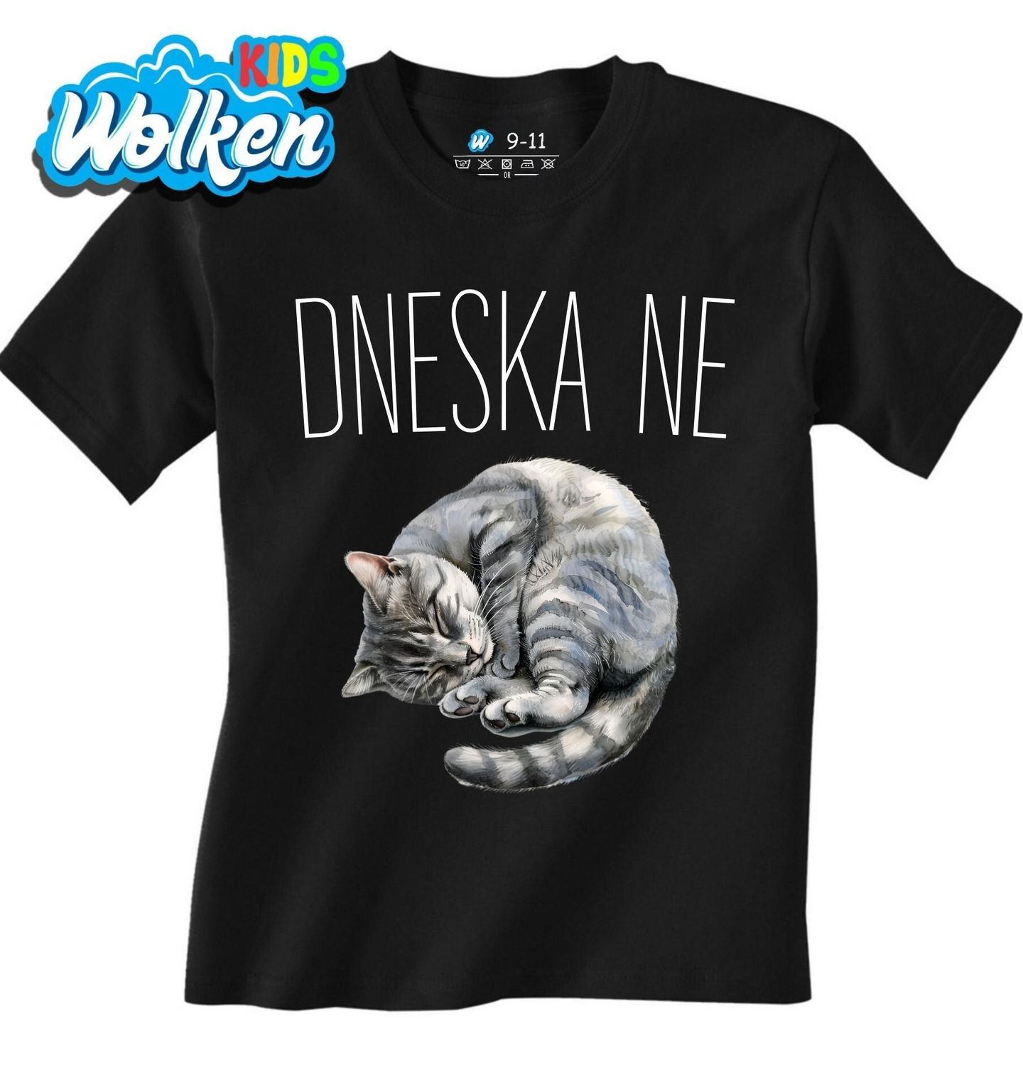 Dětské tričko Spící Kočka Dneska ne.jpg