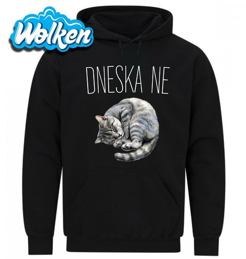 Obrázek produktu Pánská mikina Spící Kočka Dneska ne