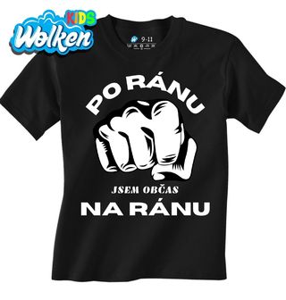 Dětské tričko Po ránu jsem občas na ránu.jpg
