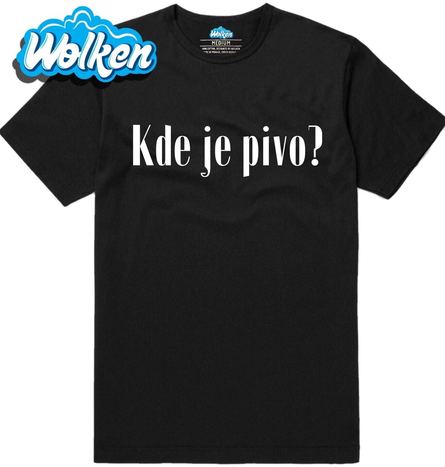 Pánské tričko Kde je pivo.jpg