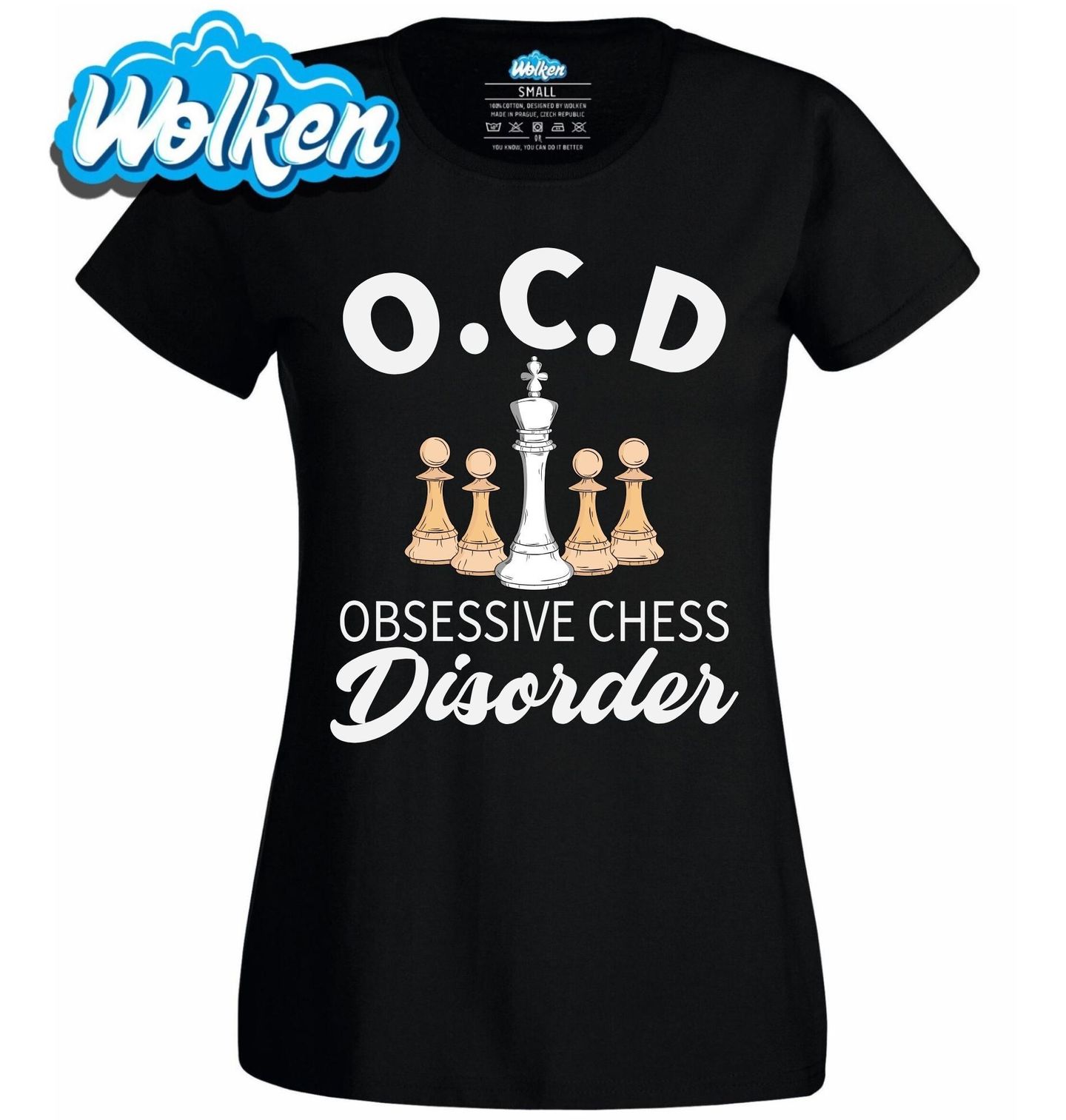 Dámské tričko Obsedantní šachová porucha O.C.D.jpg